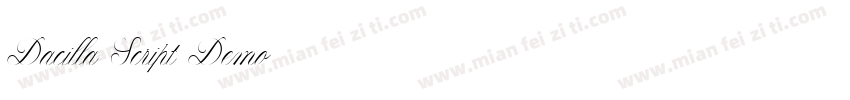 Dacilla Script Demo字体转换